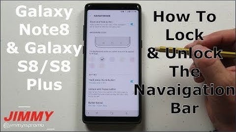 How To Hide/View The Navigation Bar | Galaxy Note8 & Galaxy S8/S8 Plus