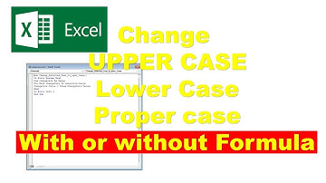 Cara mengubah huruf Kapital dengan atau tanpa Rumus di Microsoft Excel