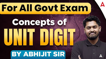Maths Unit Digit | Unit Digit Concept, Question, Number System, & Tricks | Maths By Abhijit Sir
