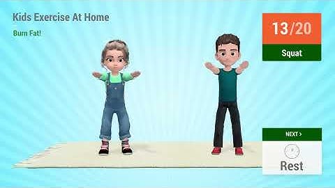 Burn Fat: Kids Exercises At Home - Fun Workout