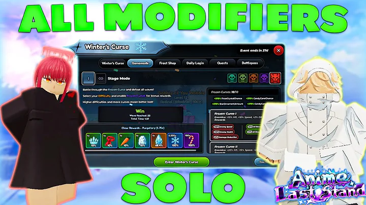 How to EASILY Solo the NEW "Winter's Curse" Event in Anime Last Stand! *NO GODLIES*