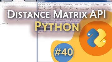 [#40] Google Maps Distance Matrix API no Python