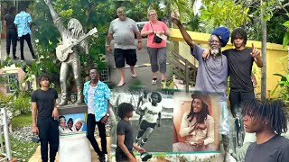 Jose Chameleone and his Son Abba Marcus visits Bob Marley home in Jamaica