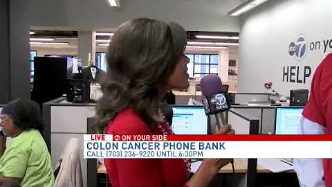 Kelly Lynn speaks with Dr. Tim Cannon during Colon...