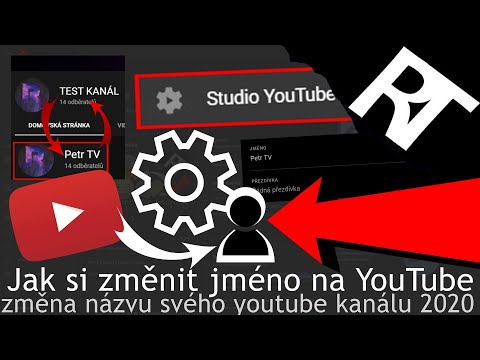 Jak si změnit jméno na YouTube PC/MOBILE | Tutorial cz