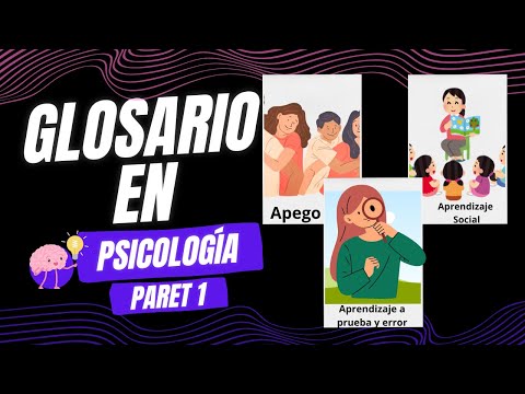 Glosario en psicología