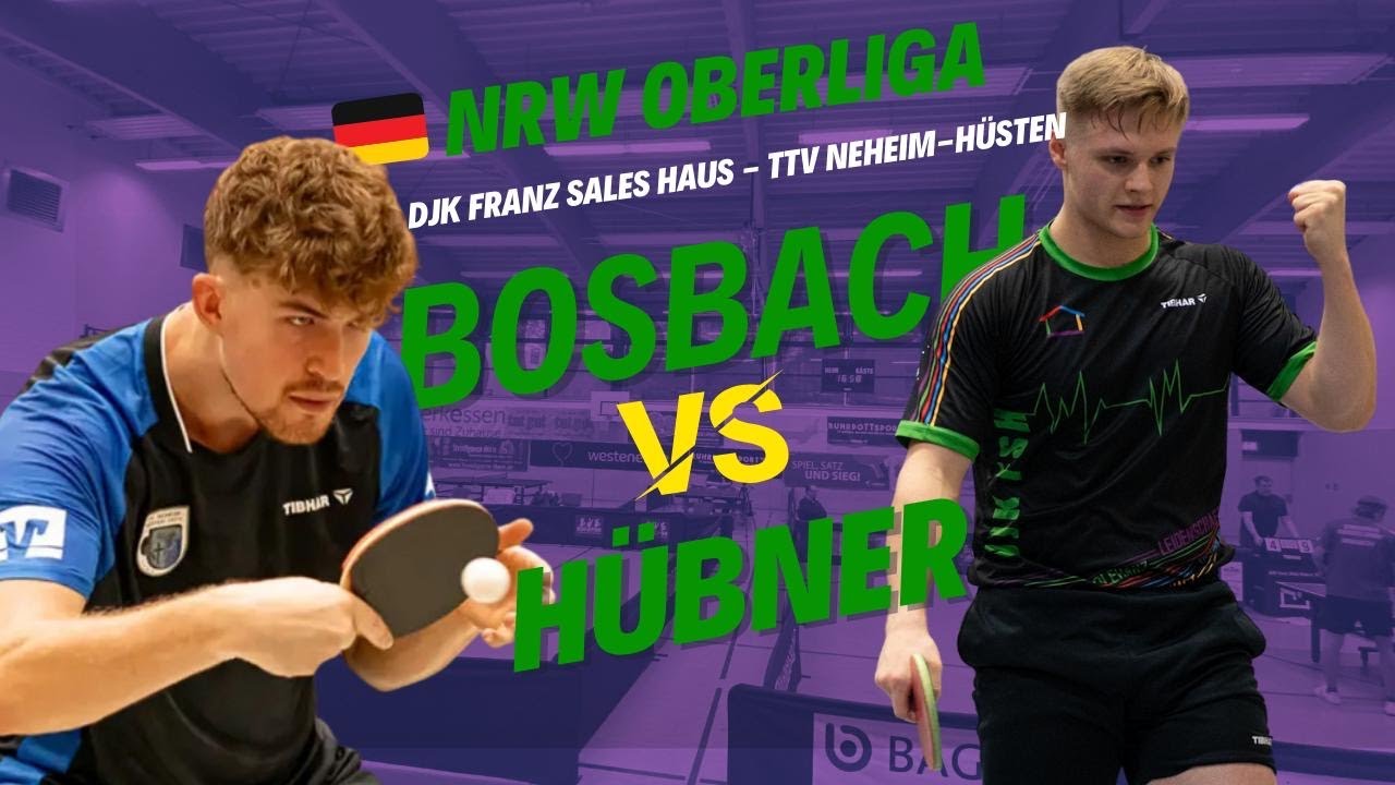 Lukas Bosbach vs. Till Hübner: EPISCHER Tischtennis-Showdown – Wer dominiert die Platte?!🔥🏓