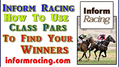 Inform Racing Speed Rating Class Pars