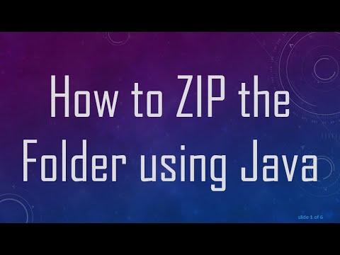 How to ZIP the Folder using Java