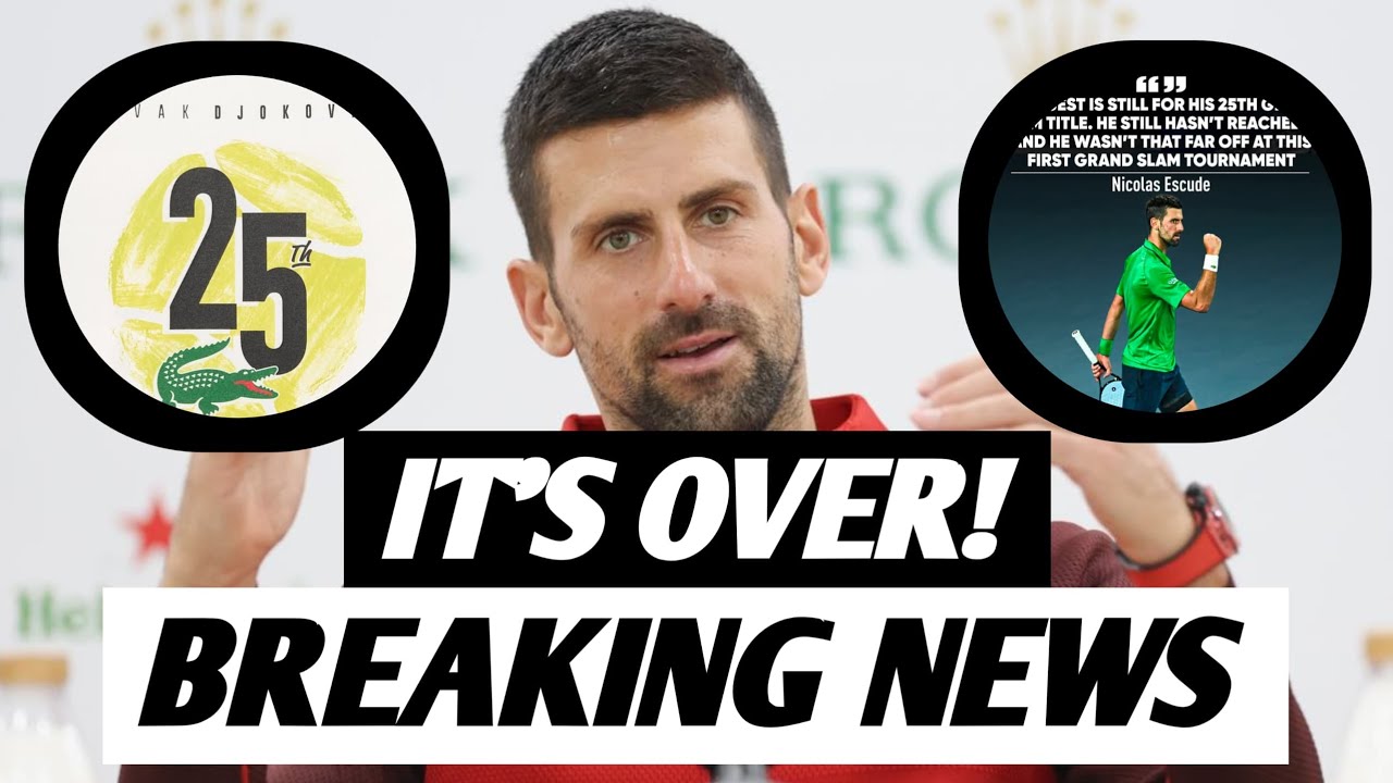 Djokovic In TEARS As He REVEALS 25th Grand Slam is IMPOSSIBLE! Not Because of Alcaraz & Sinner. 