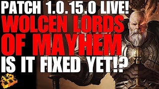WOLCEN LORDS OF MAYHEM PATCH 1.0.15.0! IS IT FIXED YET!? WOLCEN GAMEPLAY!!! MY REVIEW!!!! :-(