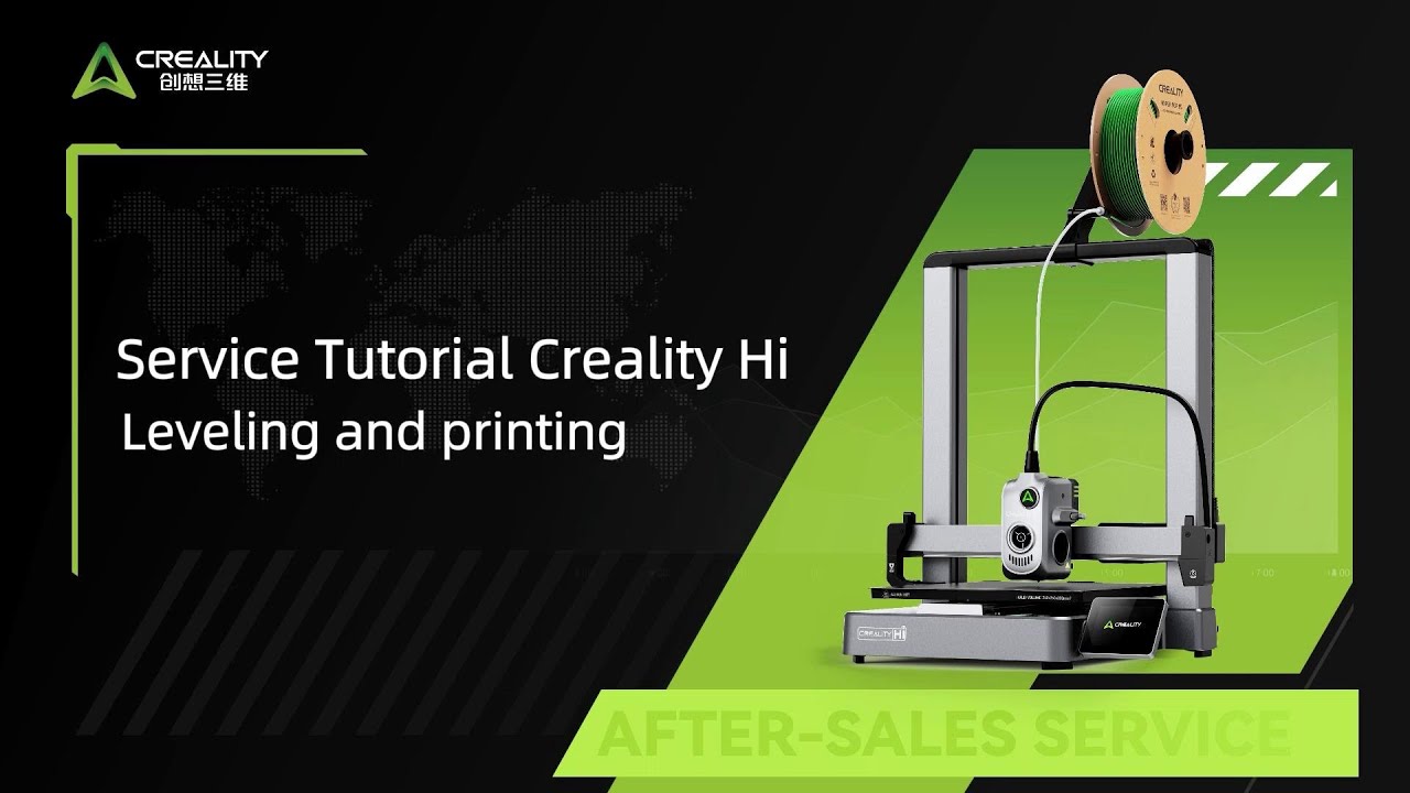 Service Tutorial Creality Hi Leveling and printing