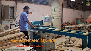 Máy cắt ngang ben hơi Woodmaster WM-18. Hoạt động như thế nào?