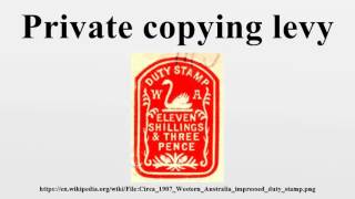Details Private copying levy Guide