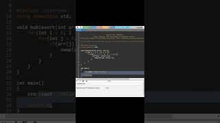 BubleSort dengan C++ #shortsyoutube #youtubeshorts #tutorial #shortvideo #shorts #algorithms #C++