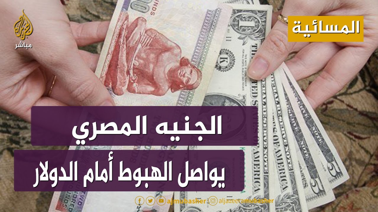 الجنيه المصري يواصل الهبوط أمام الدولار
