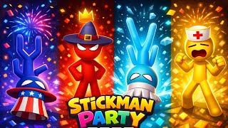 Stickman Party 1 2 3 4 Player - NEW MINIGAMES Tournament Mode 2026 Update screenshot 4