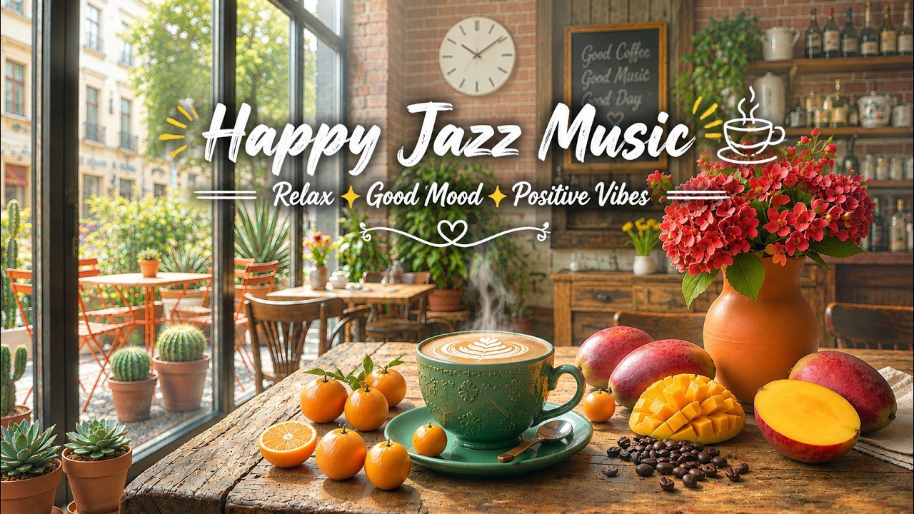 Happy Jazz Music ☕ Relaxing Bossa Nova Coffee Shop Ambience for