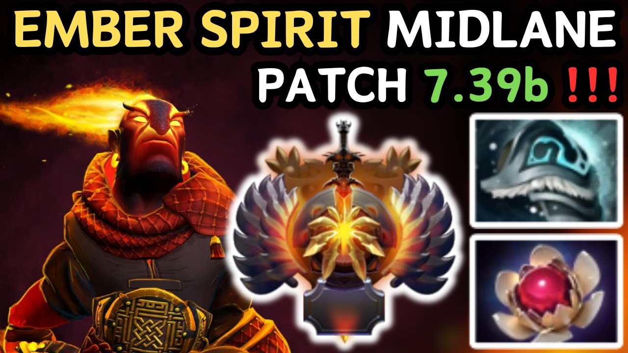 🔥 NEW PATCH 7.39b - IMMORTAL EMBER SPIRIT Gameplay 🔥 Grandmaster Tier ...