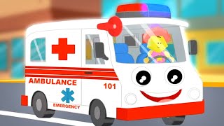Wheels On The Ambulance, Emergency Vehicle Song and Preschool Rhymes for Kids screenshot 1