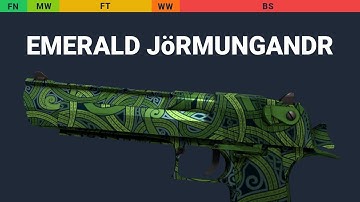 Desert Eagle Emerald Jörmungandr - Skin Float And Wear Preview
