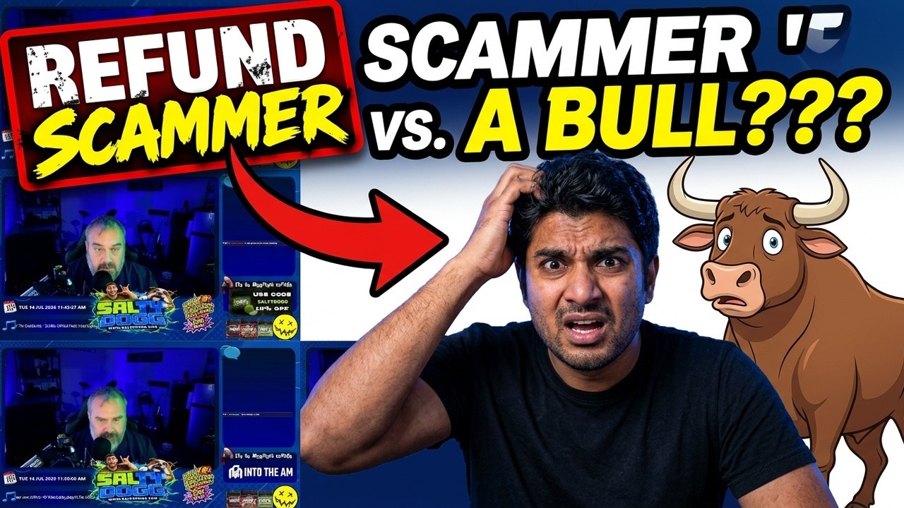 Refund Scammer LOSES IT… Apparently Terry & Mack Had a BULL Emergency 😂