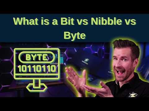 What is a Bit vs Nibble vs Byte