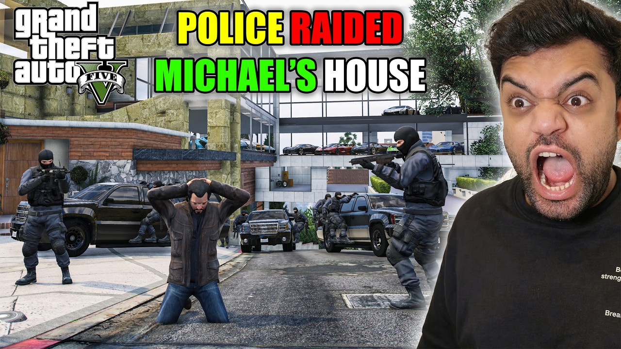 Police Raid At Michael's House | GTA 5 Part #1