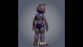 Toy Chica FNAF over the years