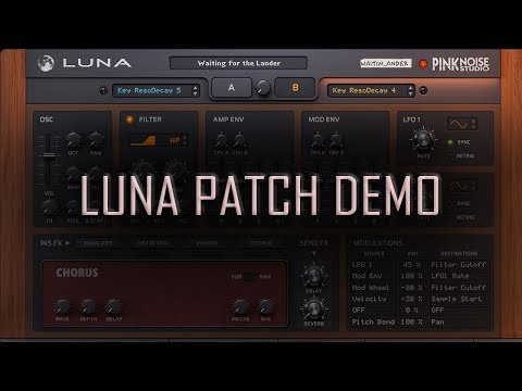 Sound and preset demo of Luna by PinkNoise Studio