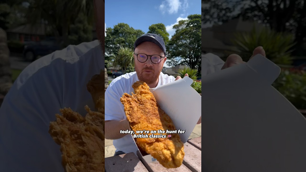 BIGGEST FISH AND CHIPS IN THE UK!? #fishandchips #takeaway #foodie #shorts #foodreview #food