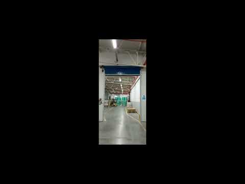 Hızlı PVC sarmal kapı, saha videosu 1