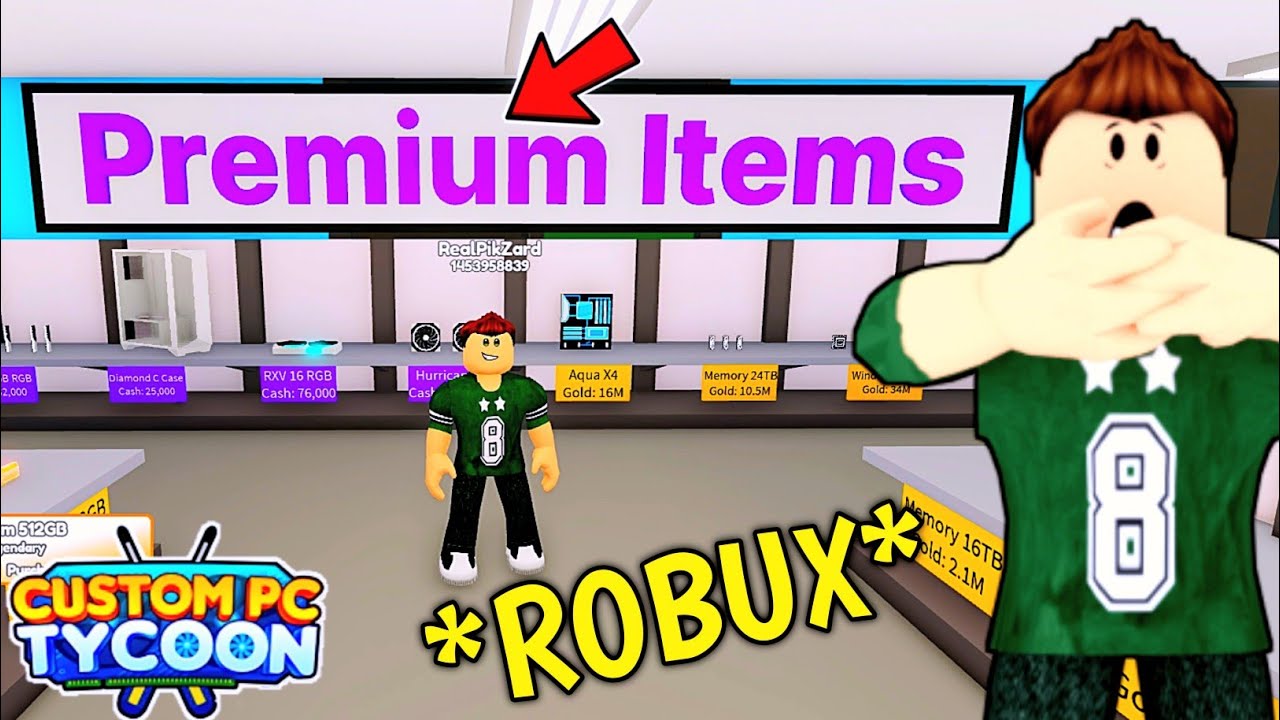 SPENDING ROBUX! CUSTOM PC TYCOON ROBLOX (SEASON 2) - YouTube