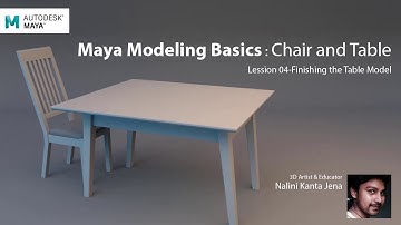 Maya Modeling Basics (Part 4) - Finishing the Table Model