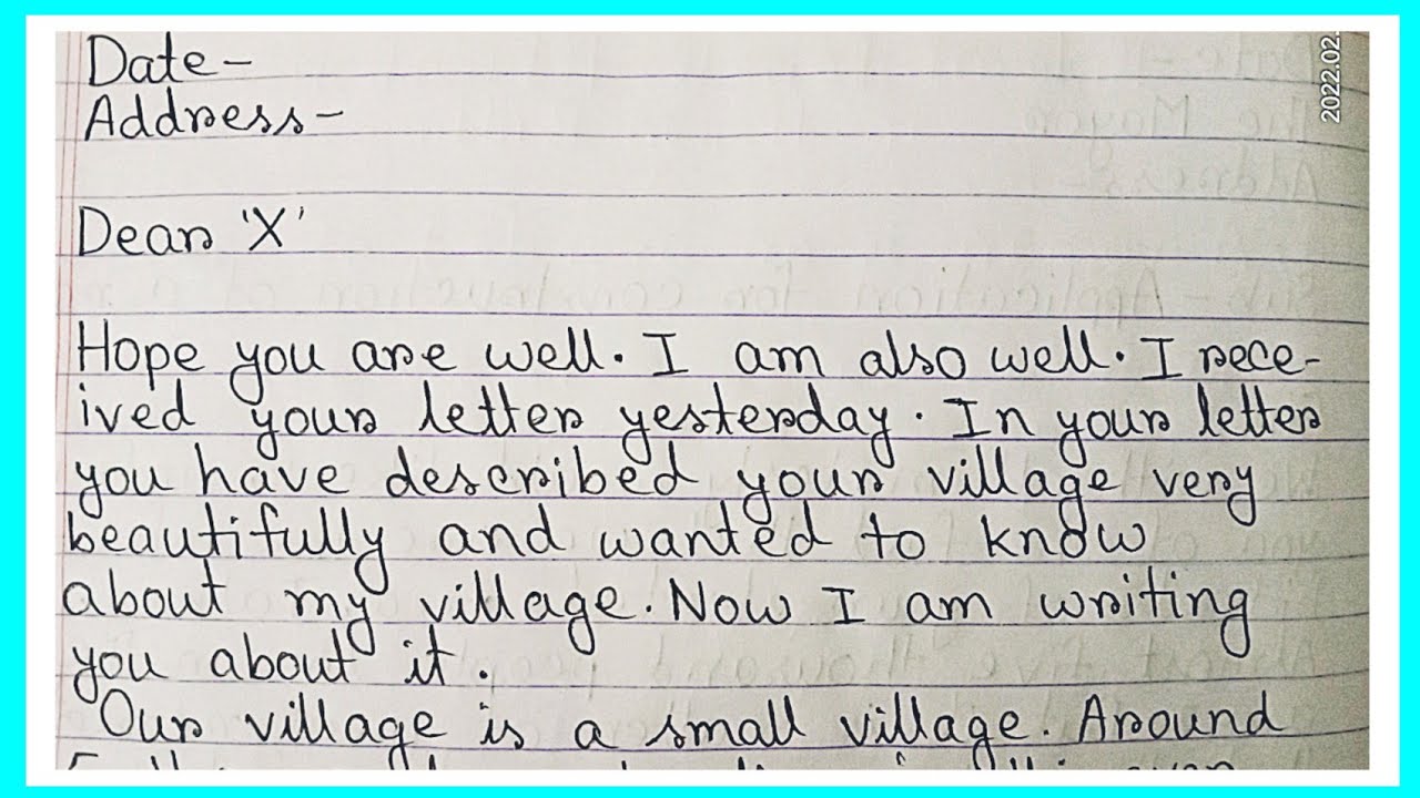 Write A Letter To Your Friend Describing Him About Your Village letter write-a-letter-to-your-friend-describing-him-about-your-village-letter