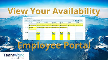 TeamWork 5 Employee Tutorial: How to View Your Availability