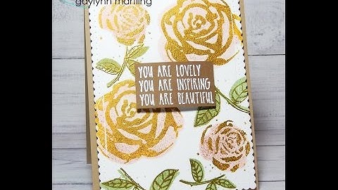 Unity Quick Tip: 2 Step Stamped Golden Roses