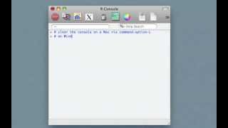 Clear the Console in R
