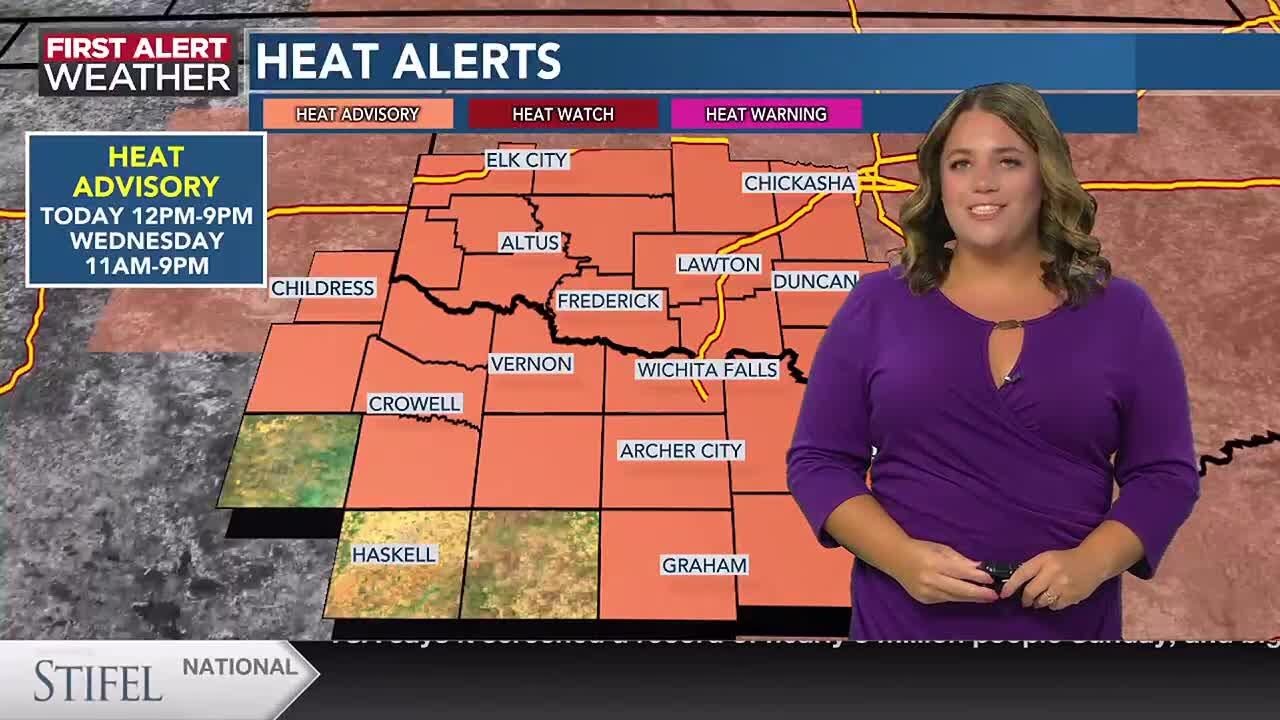 Heat alerts in place today for almost all of Texoma | 6/25AM - YouTube