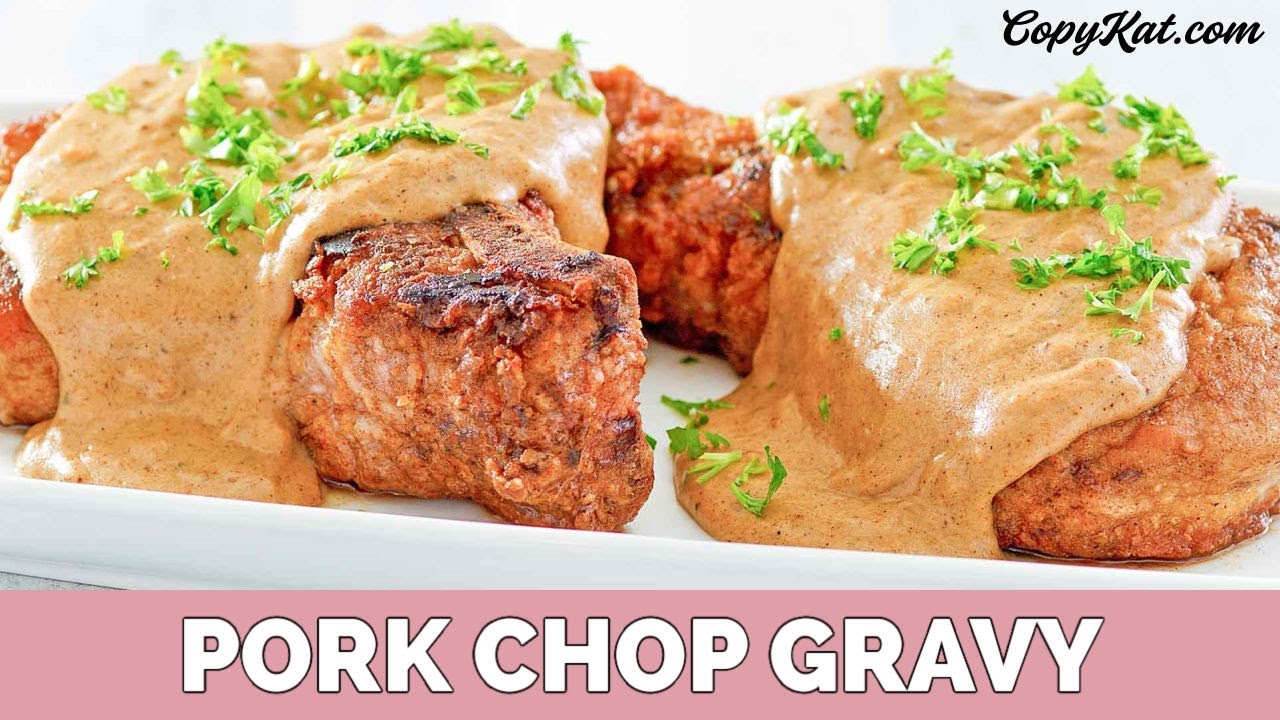 How to Make Pork Chop Gravy - YouTube