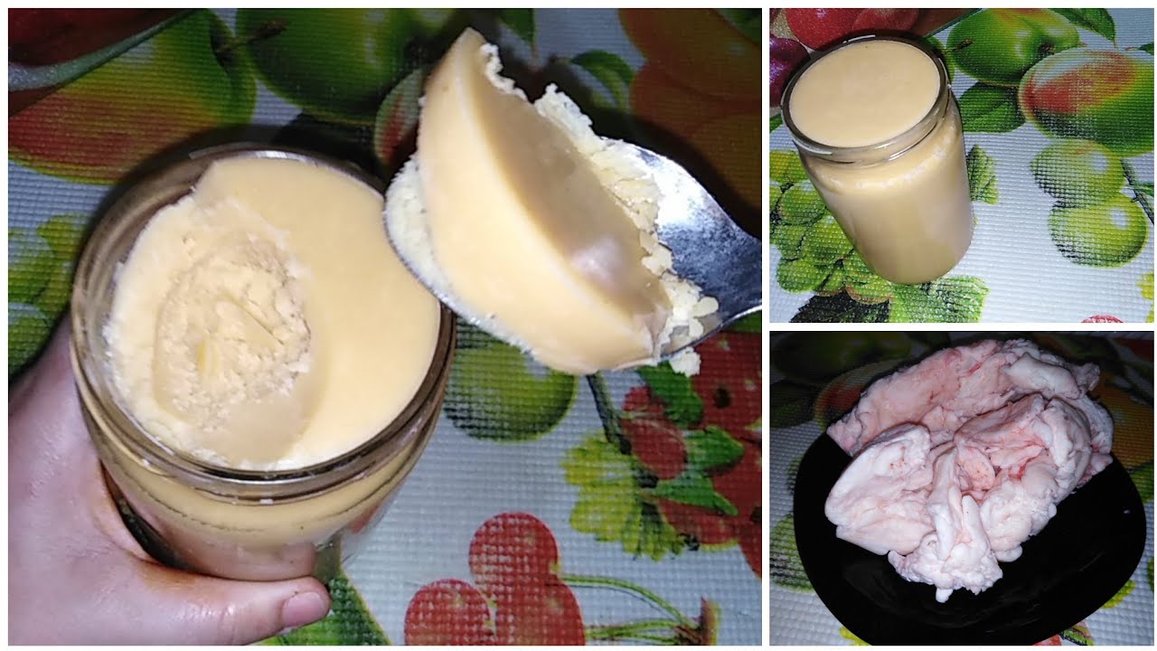 تحضير السمن التقليدي البلدي بشحم الغنمي على طريقة الأجداد