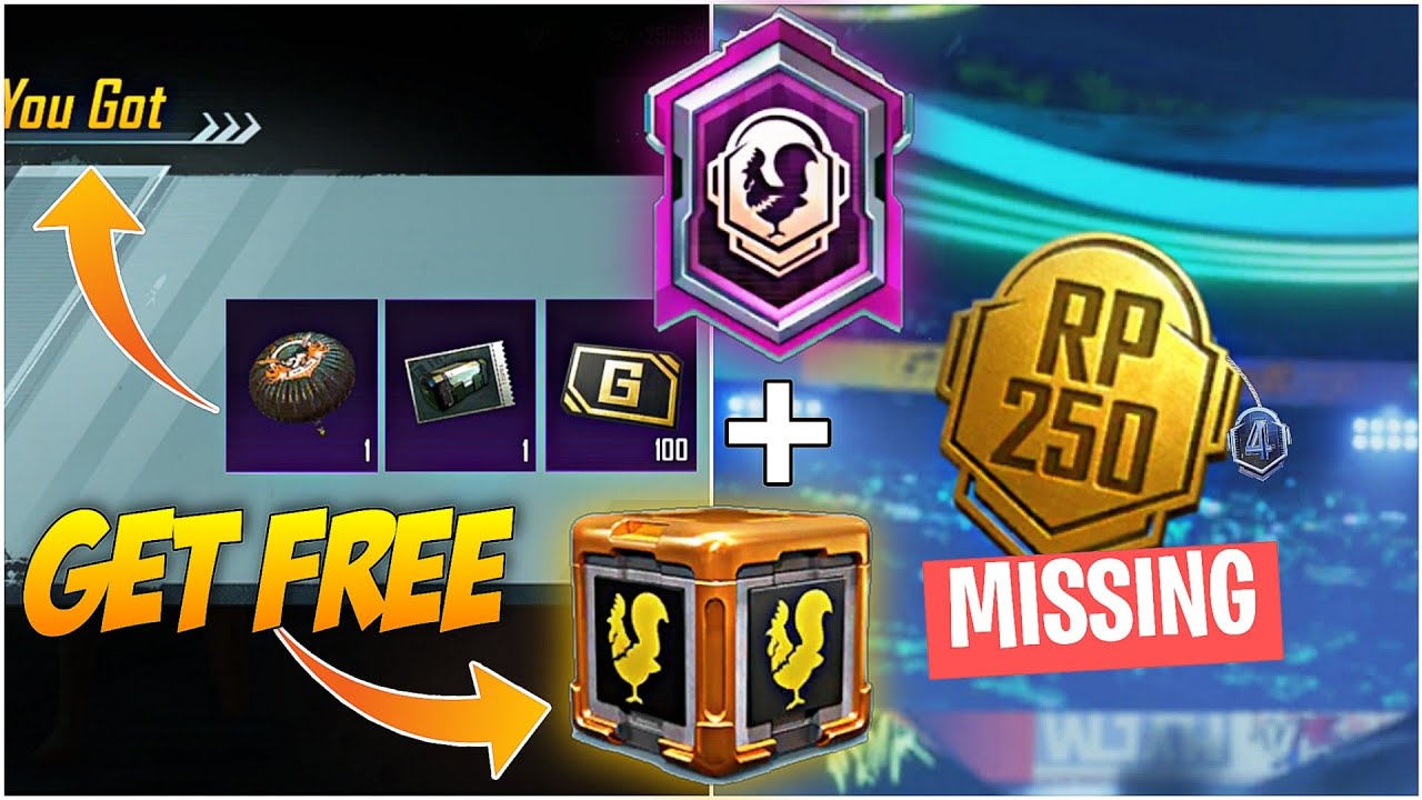 250 RP Point Missing | Free RP Golden Chicken Title,Parachute Skin | Clan Battle | RP Golden Chicken