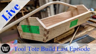 Live Class Tool tote build Part 5 Attach handle and finish it