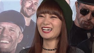 保田圭「主人以外に恋をしそう」　映画「エクスペンダブルズ3 ワールドミッション」イベント(4)