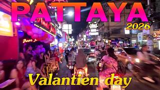 Driving around to enjoy the Valentine's Day atmosphere in Pattaya, 2026.
