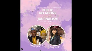 Public Relations meets Journalism - Seasoned PR Prac Thapelo Phukuje together with Mckyla Nortje