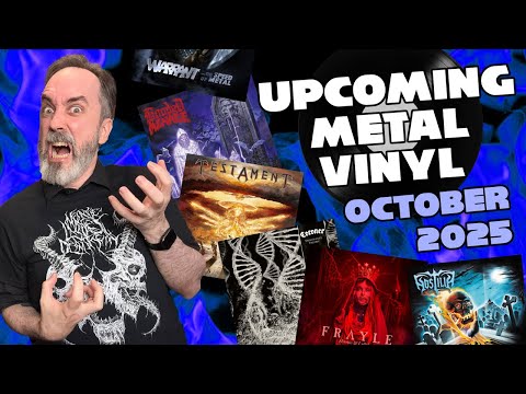 Metal Vinyl Releases for Oct 2025: Testament, Coroner, Hooded Menace, Sabaton, others