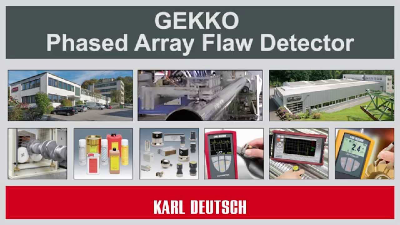 GEKKO Portable Phased Array Flaw Detector Dezember 2015 - YouTube