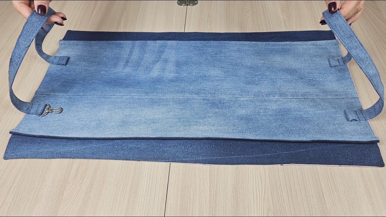 Очень просто сшить сумку-тоут из старых джинсов за 30 минут!