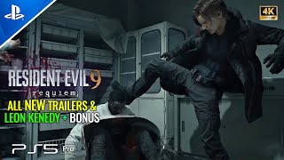 RESIDENT EVIL 9 REQUIEM - ALL NEW TRAILERS & LEON STORY | OFFICIAL 2026 + BONUS (4K)